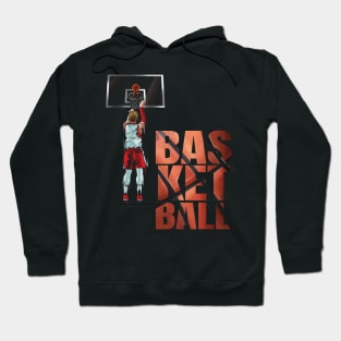 Basketball Player Jump Shot Basket Board Hoodie